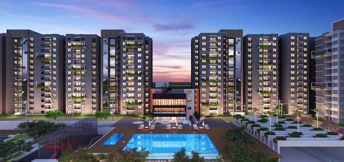 Puravankara Codename Skye Swimming Pool View